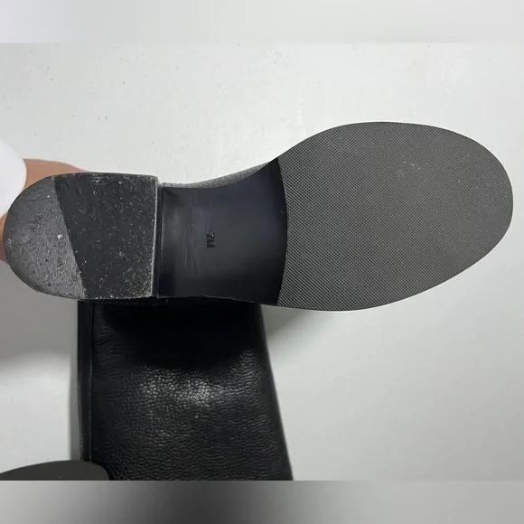 Tory Burch Junction Riding Boot in Black Tumbled Leather with box - Picture 10 of 16